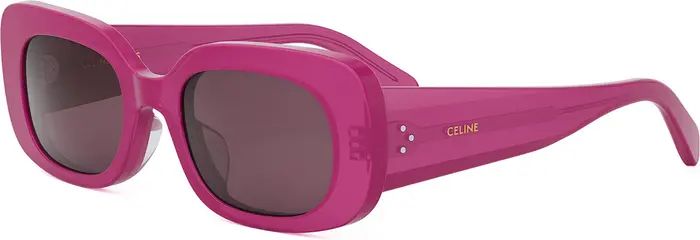 CELINE Bold 3 Dots 51mm Rectangular Sunglasses | Nordstrom | Nordstrom