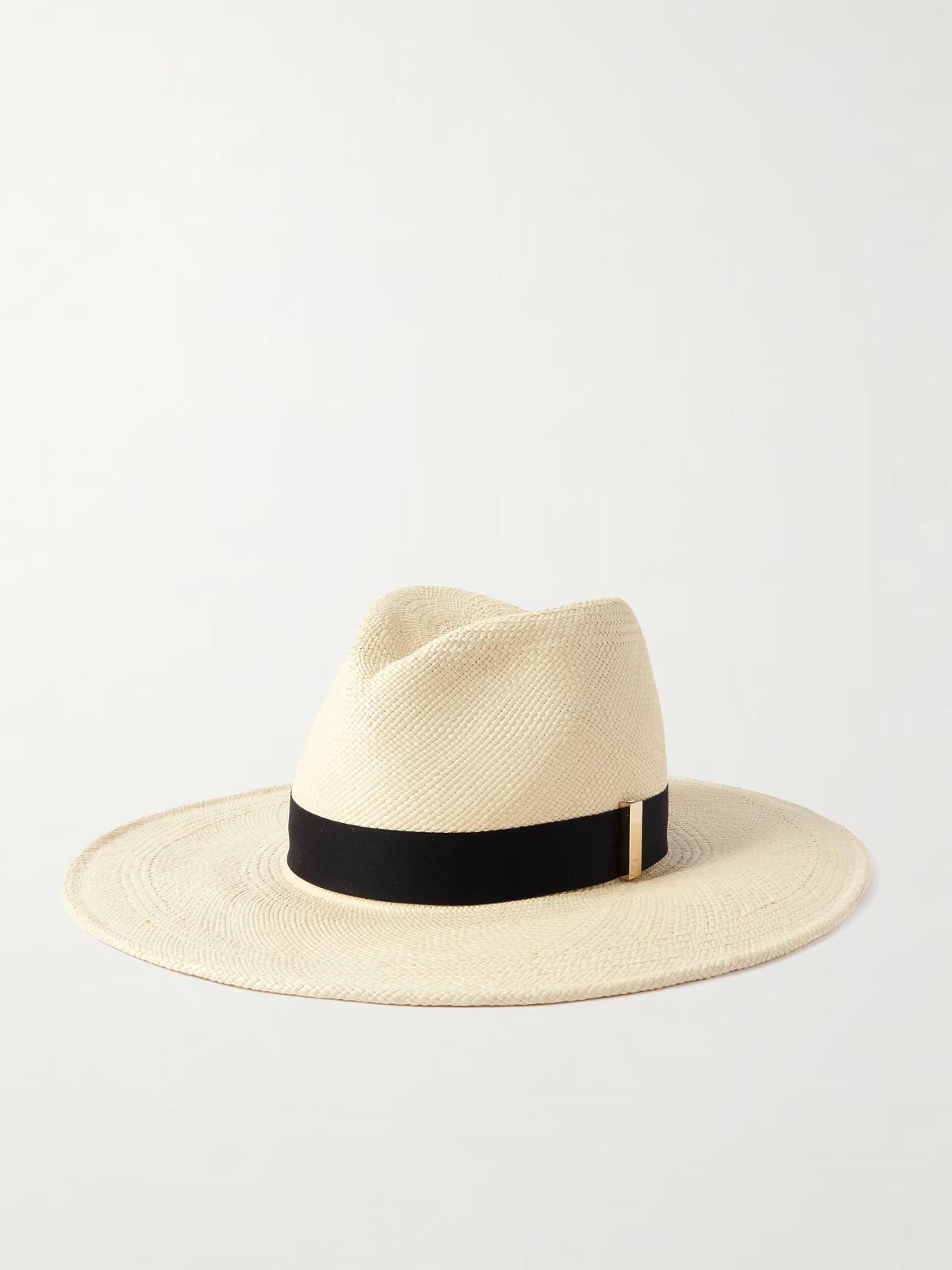 Gigi Burris - Jeanne Embellished Cotton Felt-trimmed Straw Fedora - Neutral | NET-A-PORTER (UK & EU)