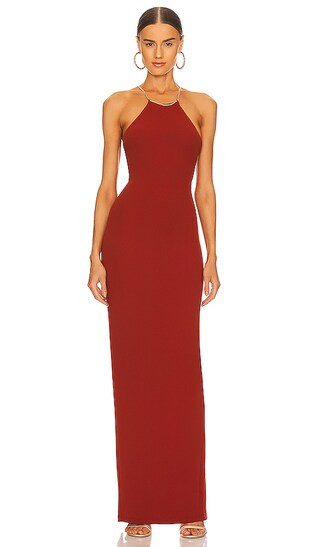Lexi Chain Gown in Rust | Revolve Clothing (Global)