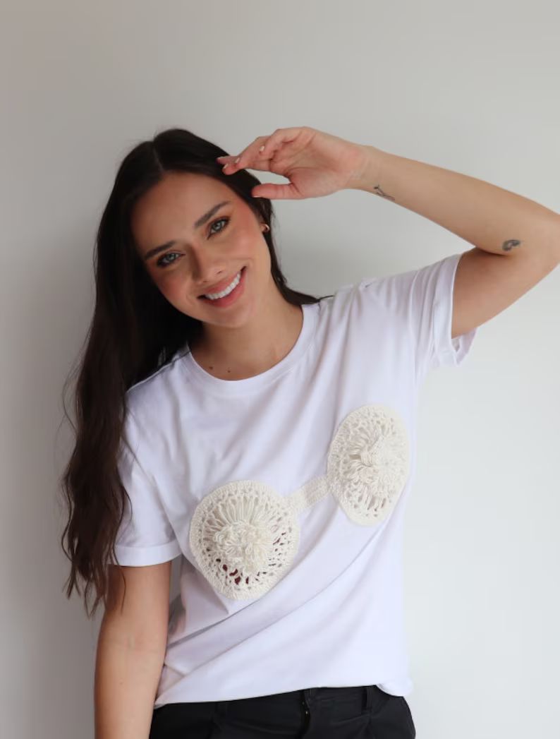 Lolas Crochet Camiseta Tejida A Mano, - Etsy | Etsy (US)