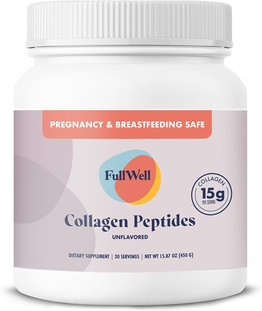 FullWell New Hydrolyzed Collagen Peptides, Breastfeeding & Pregnancy Safe Grass-Fed Collagen Powd... | Amazon (US)