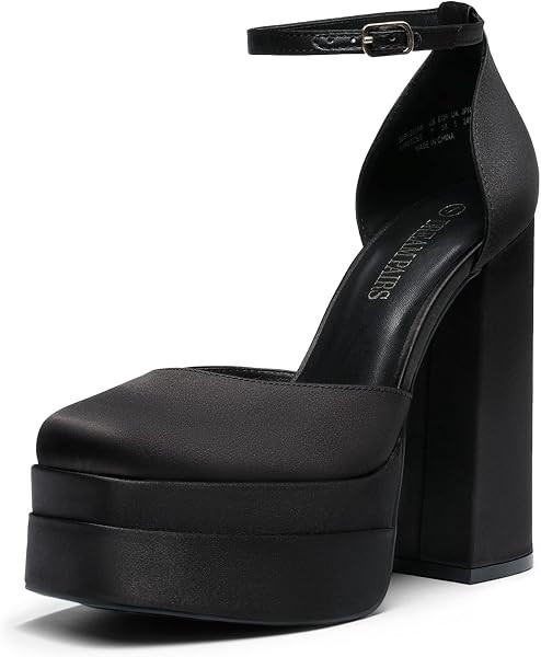 DREAM PAIRS Women's High Platform Closed Toe Heels | Amazon (US)