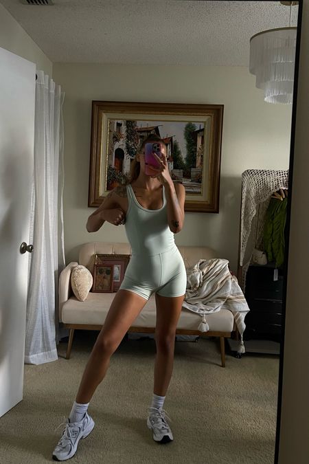today’s gym onesie! I got a size small (true to size). there’s a seam in front which I’m not SUPER fond of but it’s still so cute & comfy!! squat proof, too.❣️ 
this color is from an old collection but I linked the newer colors here! 

workout outfit, that girl workout set, that girl outfit, that girl gym outfit, set active onesie, workout onesie, activewear onesie, cute workout sets 

#LTKfit