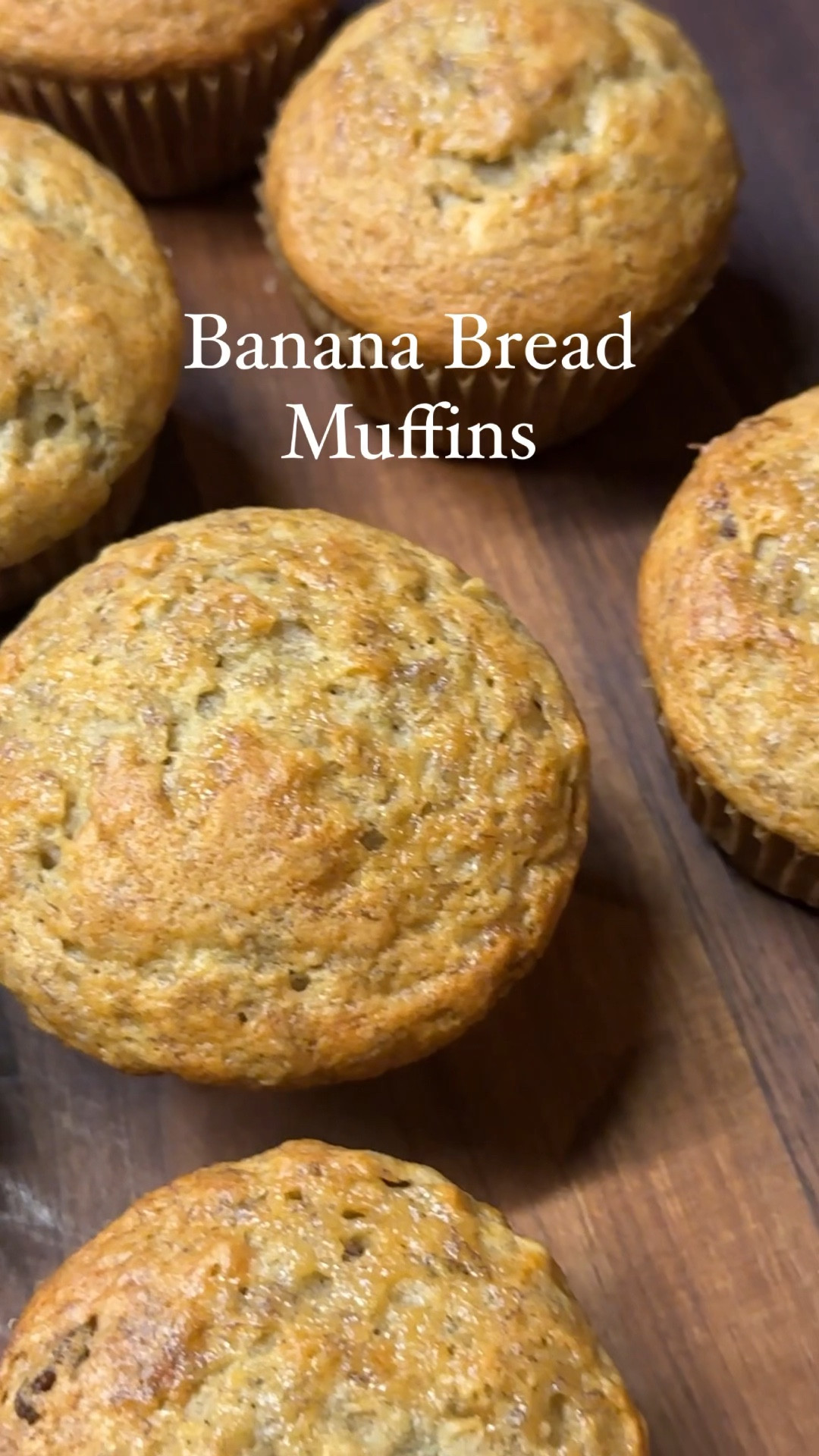 Banana Bread Muffins 

1/4 cup butter, softened
3/4 cup white sugar
4 bananas (ripe or overripe, frozen, then defrosted) - they will be brown and gooey, but trust me! 
1 1/2 cups flour
1 tsp baking powder
1/4 tsp salt
3/4 tsp baking soda
1 egg
2 tbsp fresh lemon juice
3/4 cup walnuts, roughly chopped (optional)
3 tbsp honey, give or take! 
1/3 cup golden raisins
12 parchment paper liners

1. Defrost bananas in a bowl for 1-2 hours.
2. Preheat the oven to 350 and line a muffin tin with liners.
3. Remove bananas from the skin, and add to a bowl with lemon juice.
4. In a stand mixer or a bowl; cream butter and sugar. Once combined, add the egg, and mix well.
5. Add in raisins, 1 tablespoon of honey, and bananas. Mix until combined or until there are no large pieces of banana. 
6. To a separate bowl combine the flour, baking powder, salt, and baking soda. Mix well then slowly add the dry ingredients into the wet ingredients, until fully combined. 
7. Add in walnuts. Scoop batter into muffin cups until just over 3/4 full. Drizzle a little honey on top. Makes about 11 muffins.
8. Bake in the center of the oven for about 25-35 minutes. Checking and rotating halfway through, to ensure an even bake. Bake until golden brown, and the center comes out clean if you insert a toothpick. The top of the muffin will look glossy even when it's done. 
9. Let cool, then remove from pan. Serve warm or let cool completely and store in an airtight container for up to 4 days.  

#LTKhome #LTKfamily