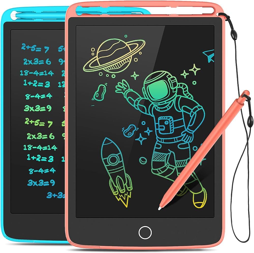TECJOE 2 Pack LCD Writing Tablet with Fridge Magnets, Writing Board Doodle Board for Kids Drawing... | Amazon (US)