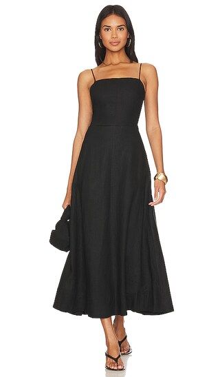 Laced Open-back Dress in Black | Revolve Clothing (Global)