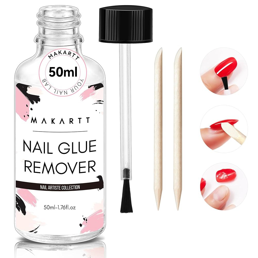 Makartt Nail Glue Remover: for Acrylics Press Ons - 50ML Debonder Without Acetone, Can't Remove G... | Amazon (US)