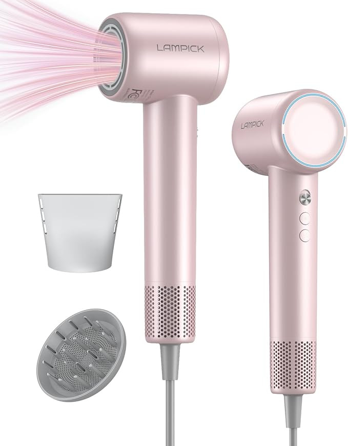 Hair Dryer,150000 RPM Blow Dryer with 500M Negative Ions, Lightweight Ionic Travel Hair Dryer wit... | Amazon (US)