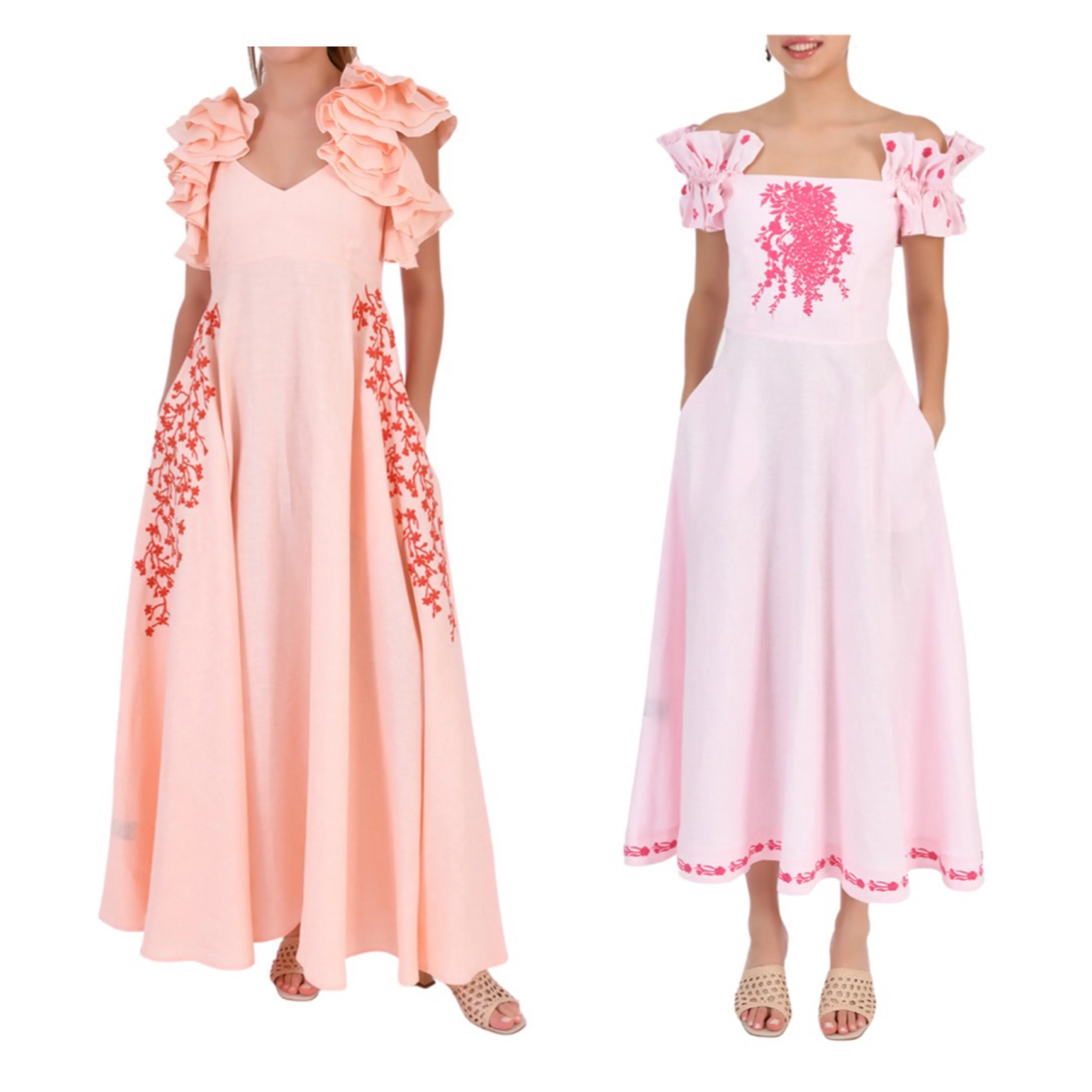 Fanm Mon has done it again. I am OBSESSED with these colorways! Making me super excited for spring events!!

Dress, wedding guest, tropical vacation, linen dress, midi dress, Neumann Marcus, pink dress, orange dress, ruffle dress 

#LTKwedding #LTKstyletip