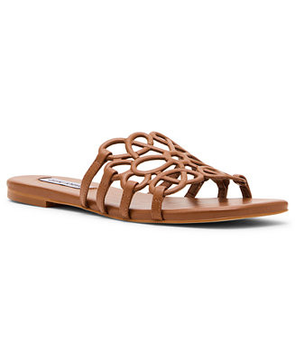 Women's Lotus Slide Square-Toe Flat Sandals | Macy's
