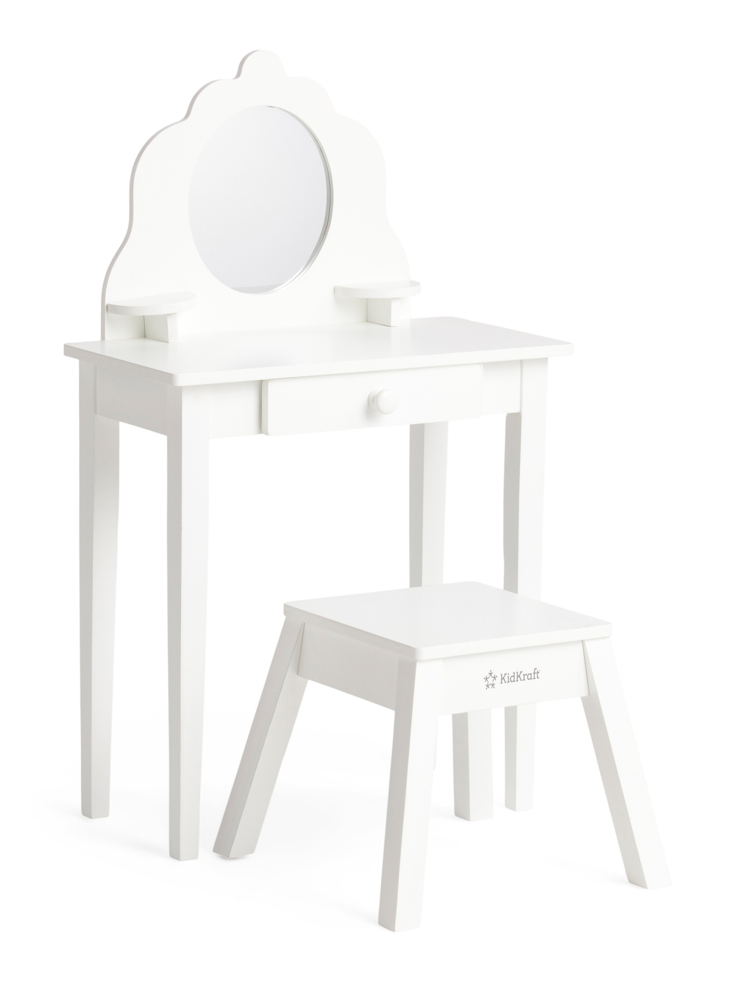 Kids Medium Wooden Vanity And Stool | TJ Maxx