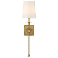 Minka Lavery Calera 1-Light 5.5-in Brass Wall Sconce | Lamps Plus