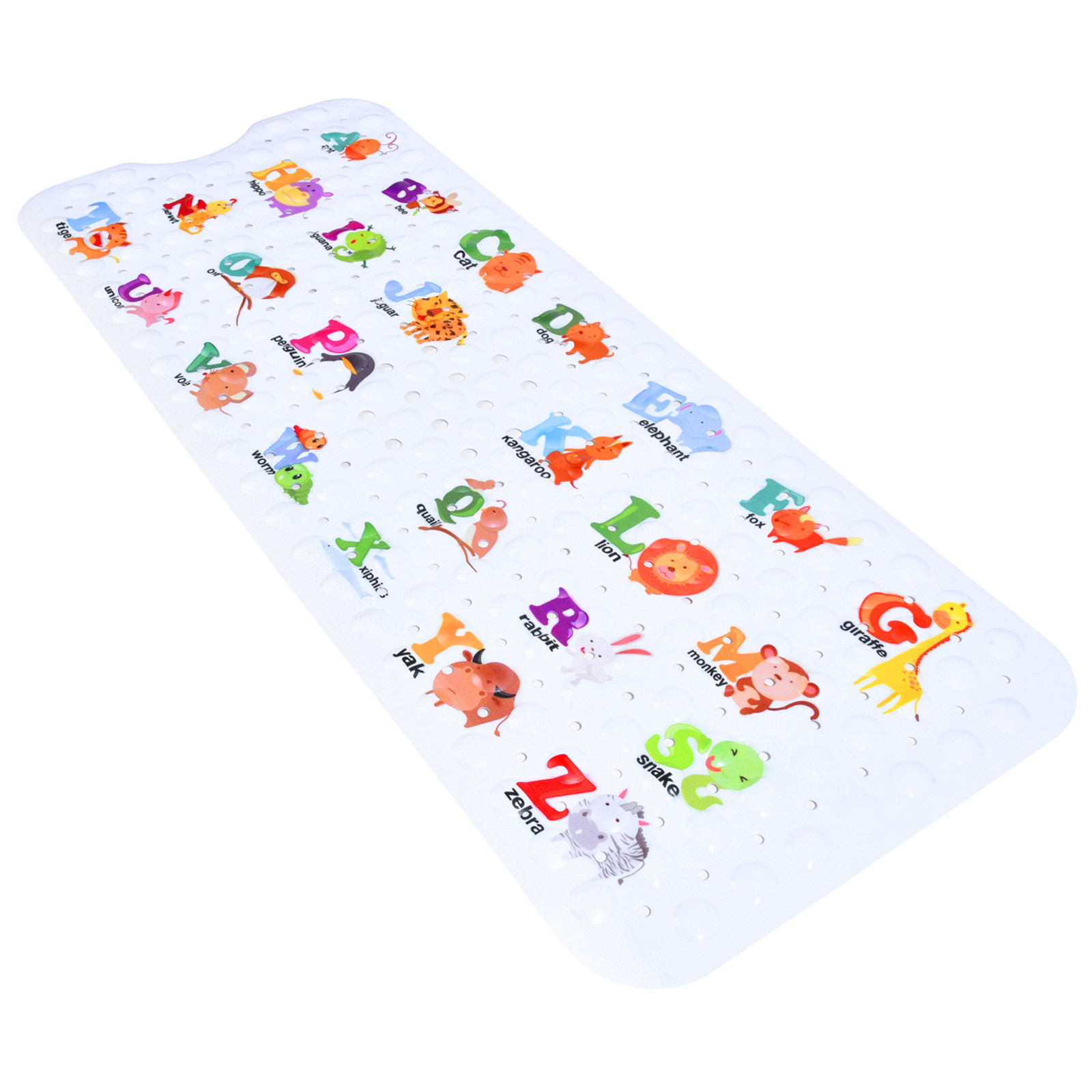Secopad Kids Bath Mat for Tub Non Slip, 40 X 16 inch Large Animal Alphabet Anti Slip Toddler Baby... | Walmart (US)