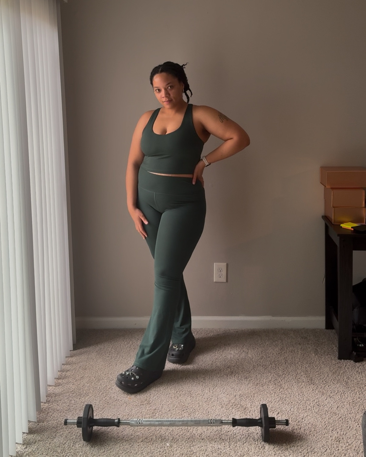 Yitty Activewear 😍 I need this in every color. I ordered an XL bottom and L top in the color everpine. The material is breathable & soft. It stays in place during workouts. Grab yours from Amazon 💚 

#LTKFitness #LTKActive