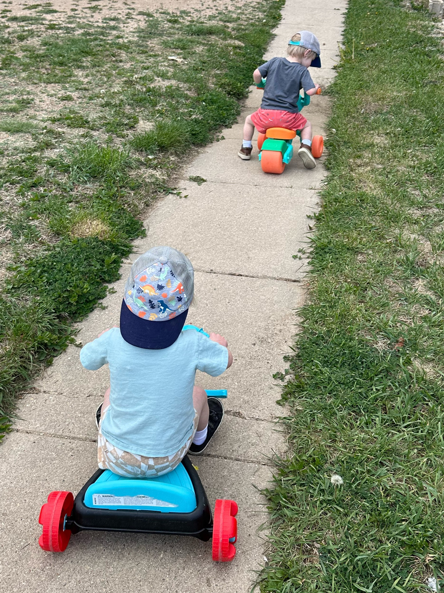 Toddler outdoor play clothes push along tricycles spring summer activities 

#LTKfamily #LTKfindsunder50 #LTKkids