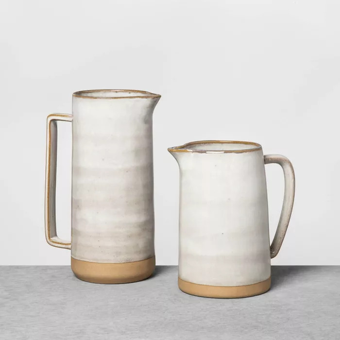 Stoneware Pitcher Gray - Hearth & Hand™ with Magnolia | Target
