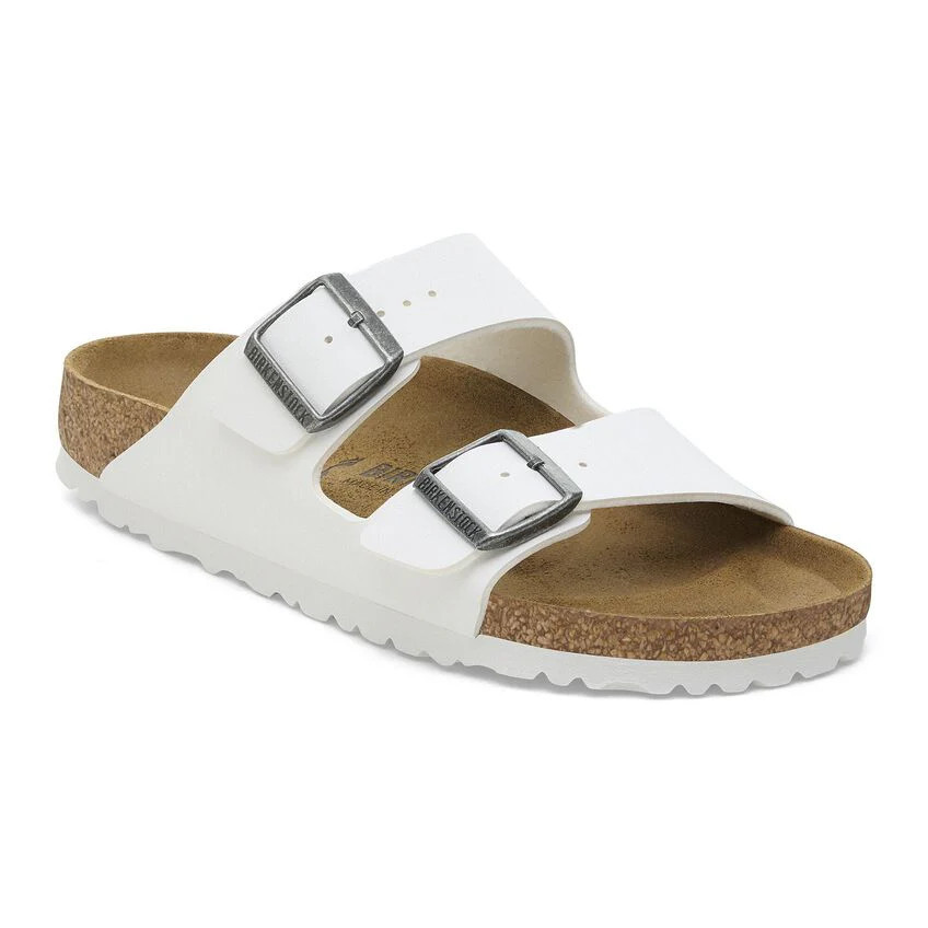 Birkenstock Arizona Birko-Flor Blossom White Sandals | Zulily