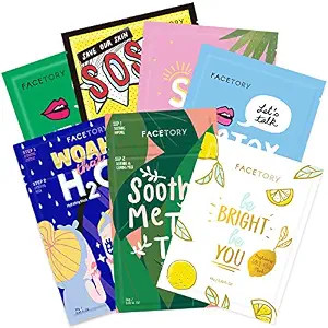 FACETORY K Beauty Face Mask Skin Care - BEST OF 7 COLLECTION Sheet Mask Set | Natural Premium Kor... | Amazon (US)