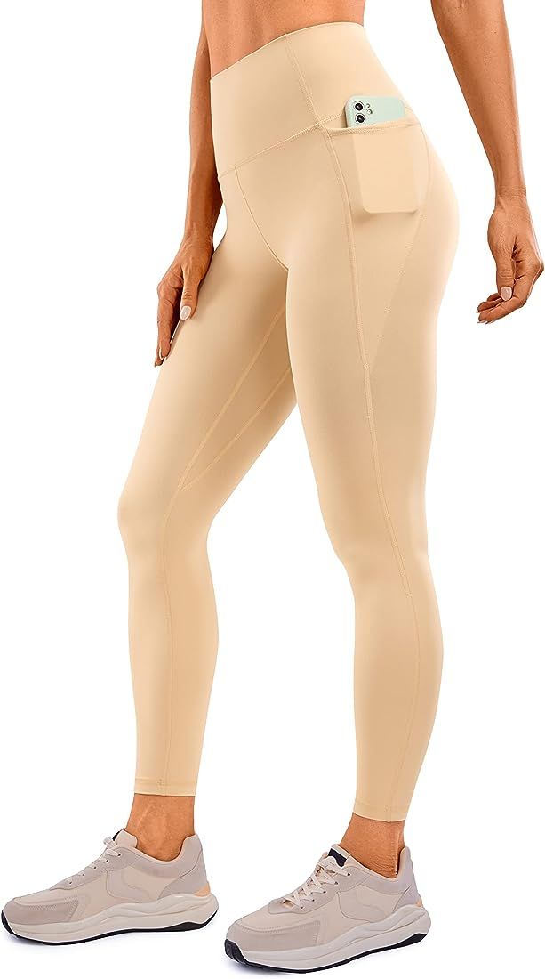 CRZ YOGA Womens High Waisted Workout Leggings 25 Inches - Buttery Soft Gym Yoga Pants with Pocket... | Amazon (US)