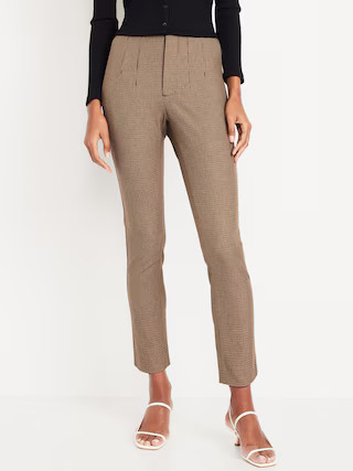 High-Waisted Polished Pixie Skinny Ankle Pants | Old Navy (US)