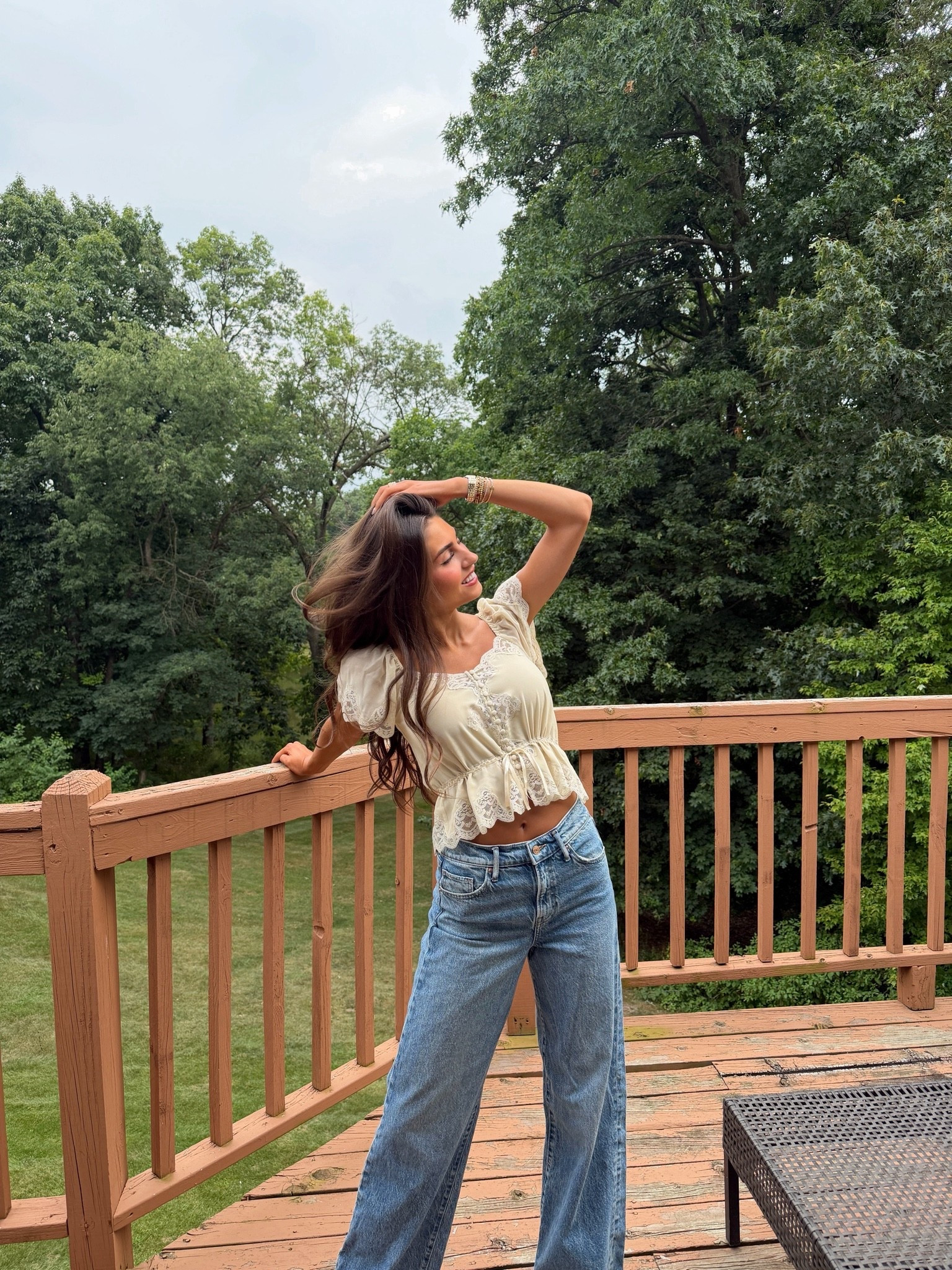 Size S top, size 2 tall jeans! (Tall friendly!)

#LTKootd #LTKTall #LTKWorkwear