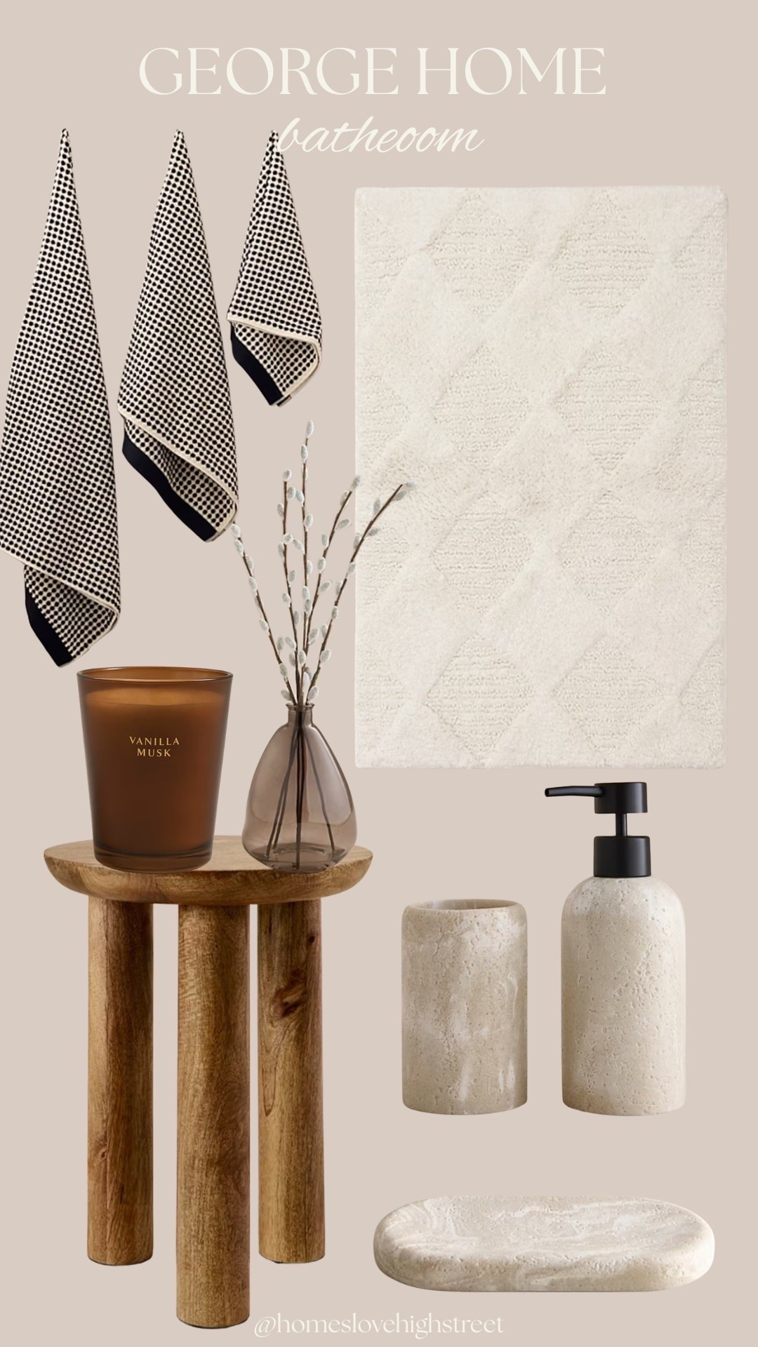 Bathroom inspiration 🤎🖤
Warm wood, soft neutrals, natural textures & little black details — creating a bathroom that feels calm, cosy and effortlessly timeless. ✨ #AD #georgehome #bathroominspo #bathroomfinds