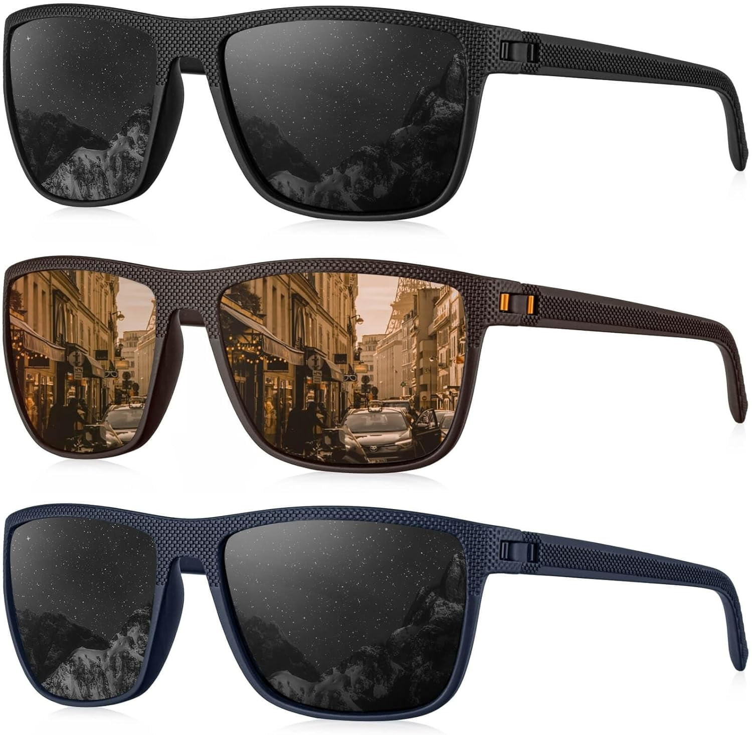 Polarized Sunglasses for Men Lightweight Sun Glasses with UV Protection for Driving Fishing Golf ... | Walmart (US)