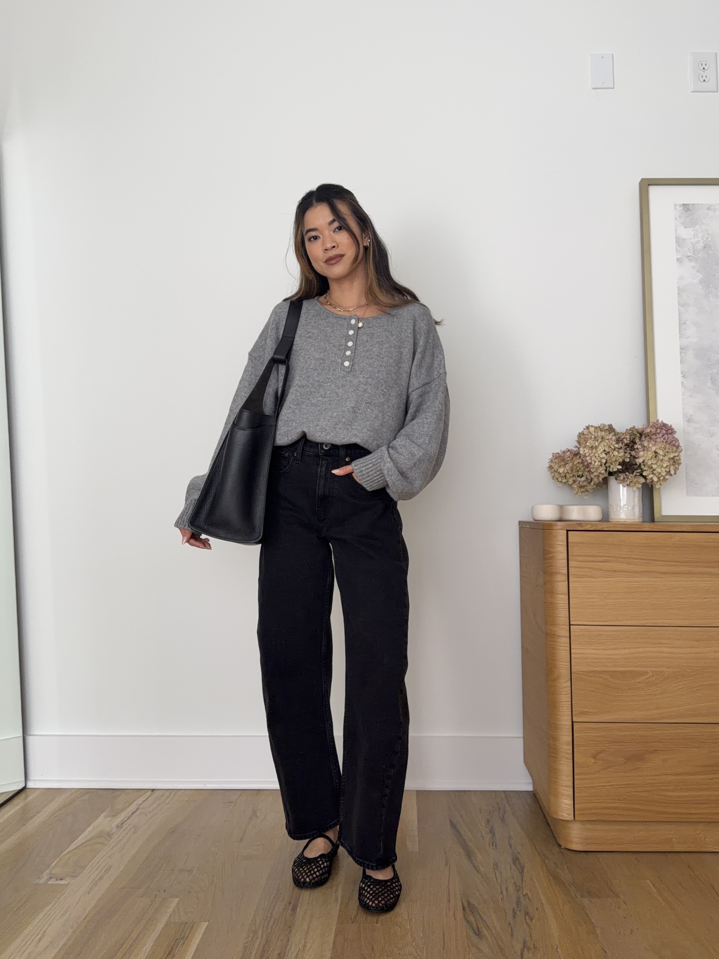 I love black denim for fall! These @abercrombie barrel jeans are petite friendly.
Use my Abercrombie stackable discount code AFCHLOE for an additional 15% off. Be sure to shop the Abercrombie denim sale 25-50% off all jeans & 20% off almost everything else now until Aug 10th!

Sizing info:
-Abercrombie High Rise barrel Jean (Size 24 Short in Black)
-Abercrombie Merino Wool-Blend Henley Sweater (Size Small in Heather Grey)


Petite style, petite fashion, mom outfit, mom style, petite pants, petite outfit ideas, petite outfits, best pants for petite, petite barrel pants, spring style, spring outfits, vacation outfits, summer outfits, fall pants, autumn top, petite fall outfits, abercrombie pants, fall sale, Abercrombie sale, sale, fall cardigan, barrel jeans, petite barrle jeans

Denim Promo: *Offer valid online only August 5, 2026 to August 10, 2026 in US/CA. Excludes clearance. Online price reflects discount.
Extra 20% Off: *Offer valid in stores and online August 5, 2026 to August 10, 2026 in US/CA. Exclusions apply as indicated. Online price reflects discount.
Promo Code: *Use code AFCHLOE to get an additional 15% off almost everything in stores and online at checkout from August 5, 2026 to August 10, 2026 in US/CA. Exclusions apply. See details online.

#LTKootd #LTKSaleAlert #LTKWorkwear