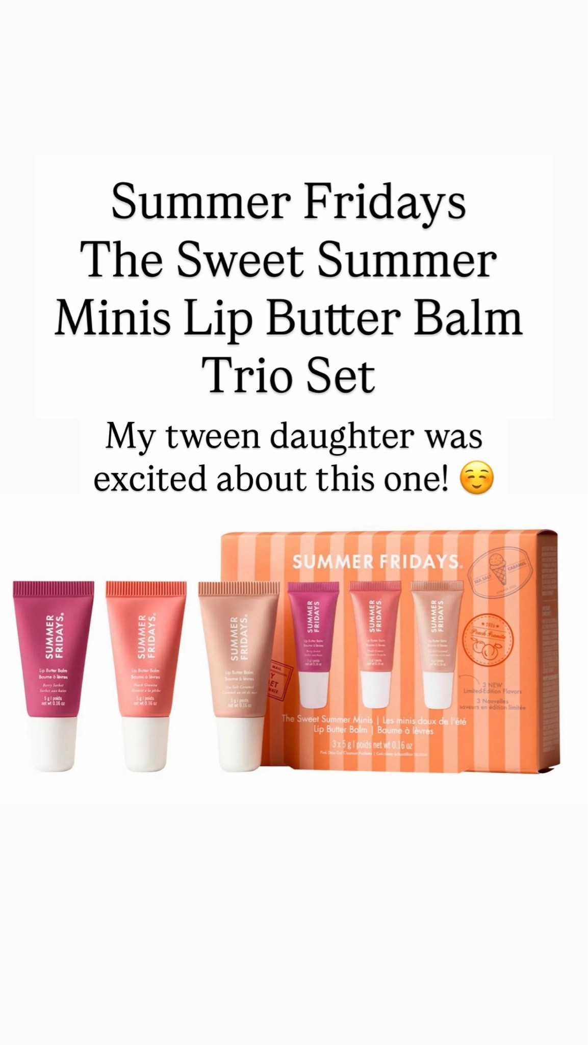 Summer trio set for summer Fridays lip balms

#LTKBeauty