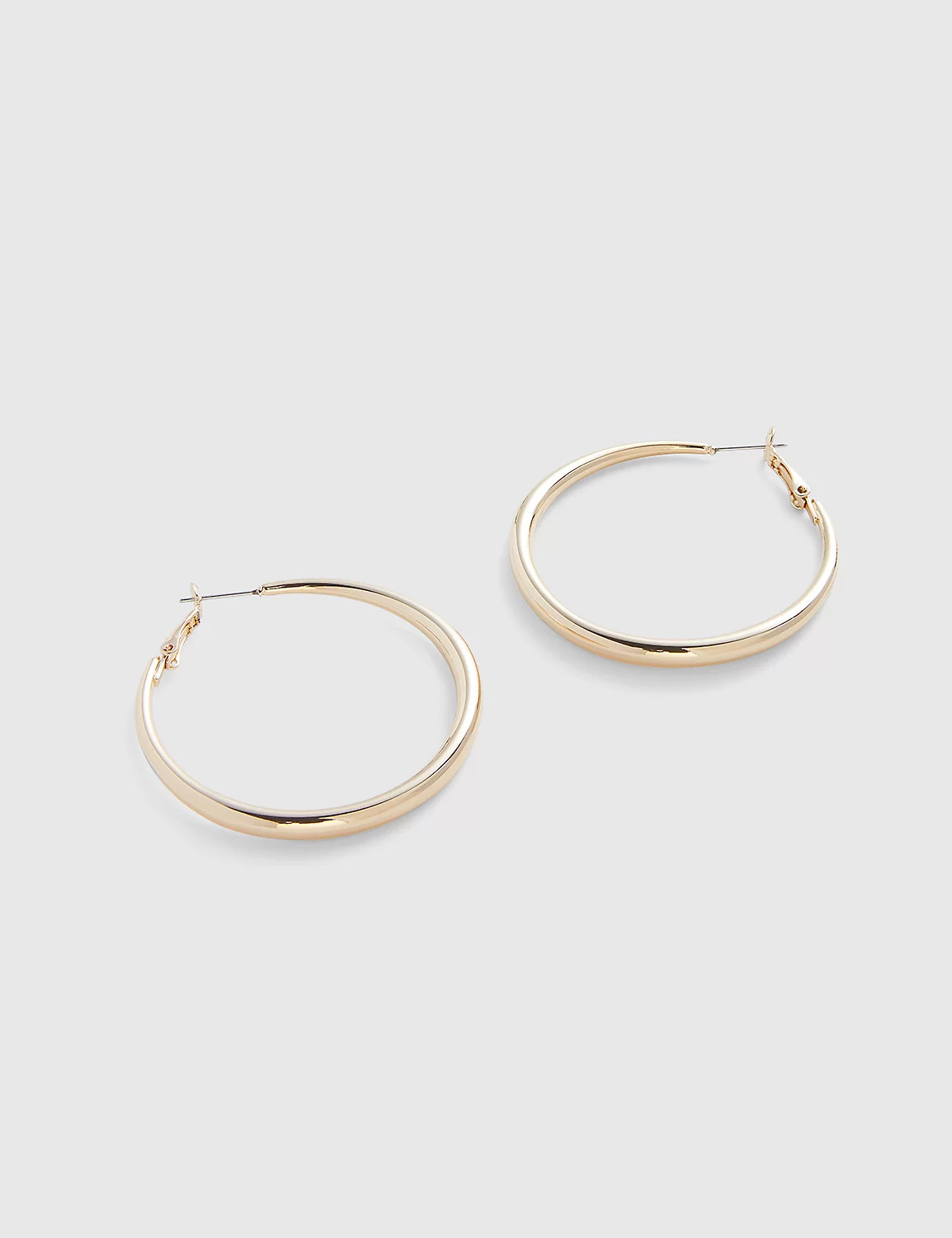 Large Rounded Hoop Earrings | LaneBryant | Lane Bryant (US)