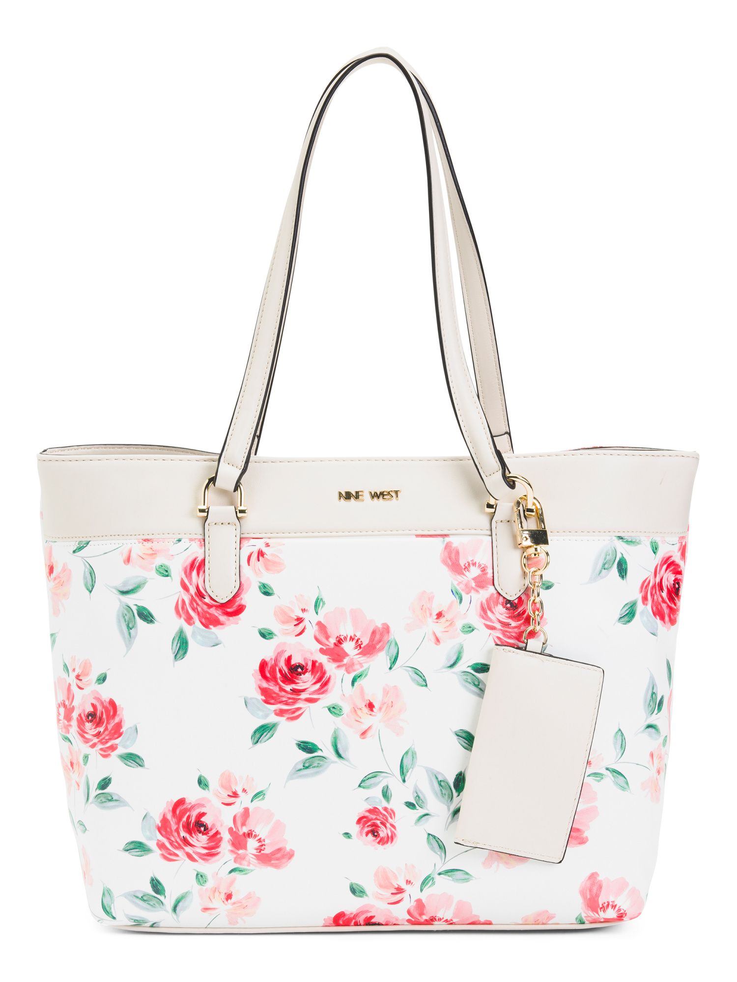 Tote With Card Case And Touchless Keyring | TJ Maxx