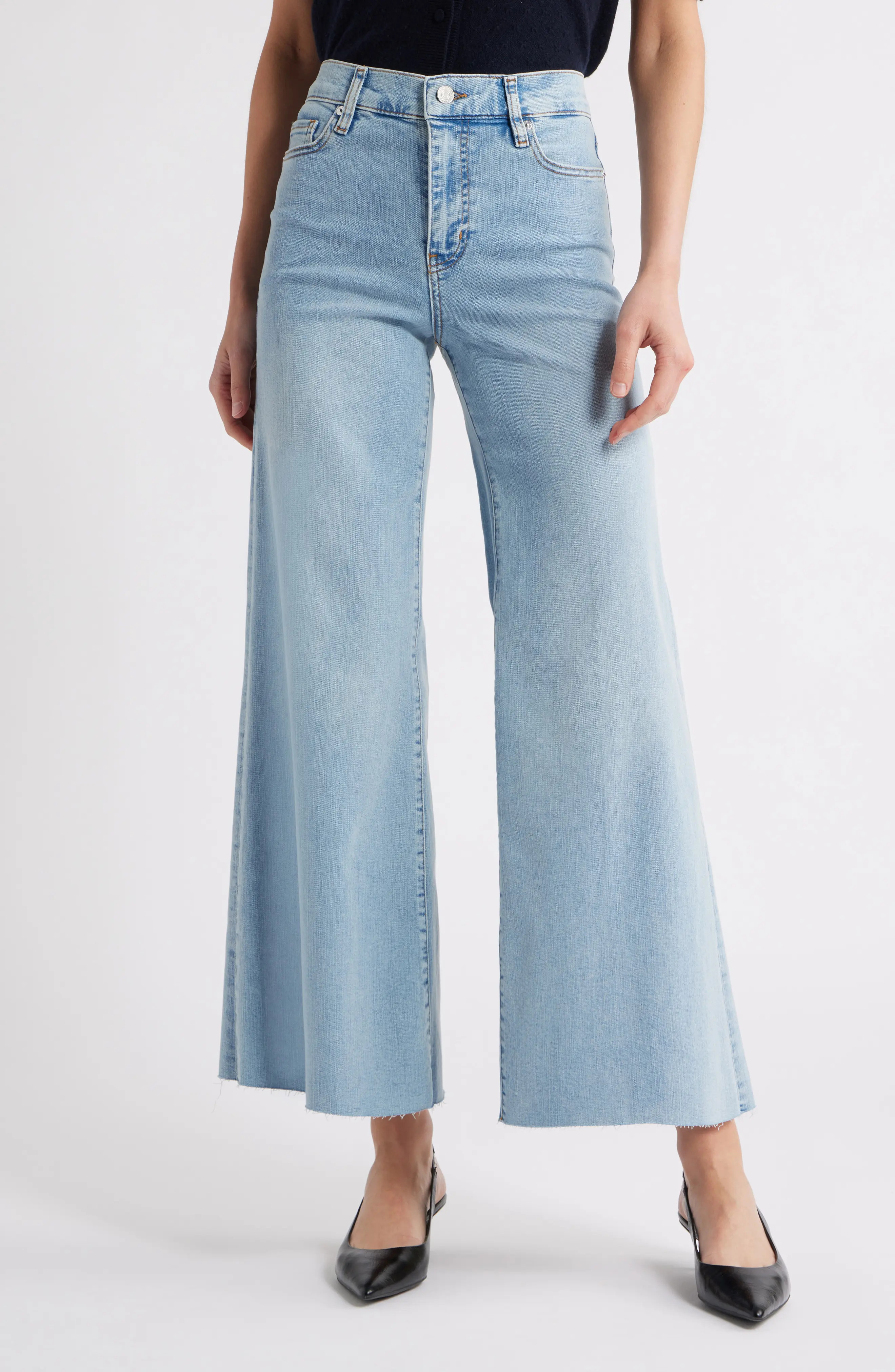 FRAME Le Palazzo Crop Wide Leg Jeans (Women) | Nordstromrack | Nordstrom Rack