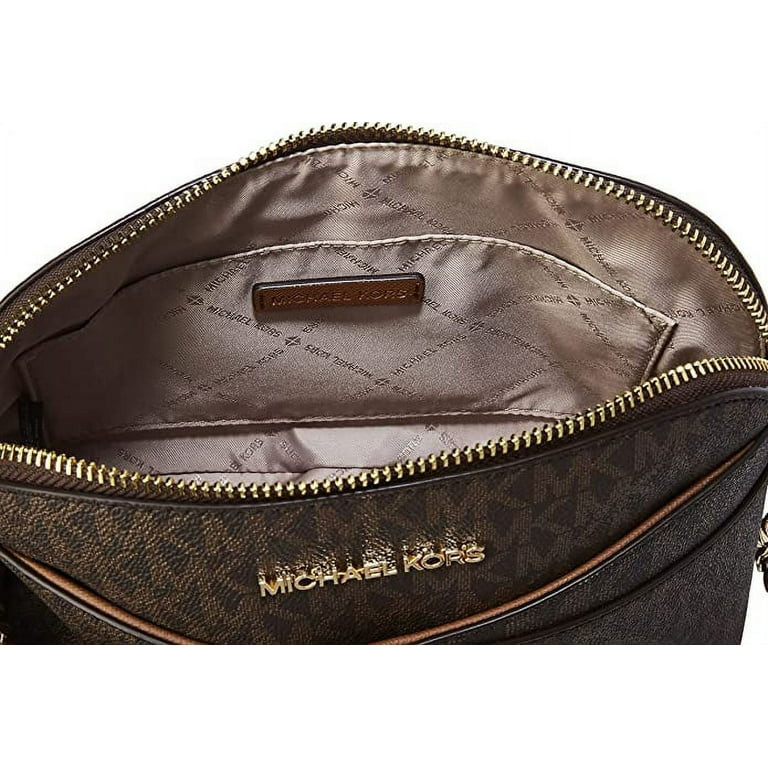 Michael Kors 35F1Gtvc6T Jet Set Travel Dome Crossbody Bag Leather Powder Blush Female | Walmart (US)