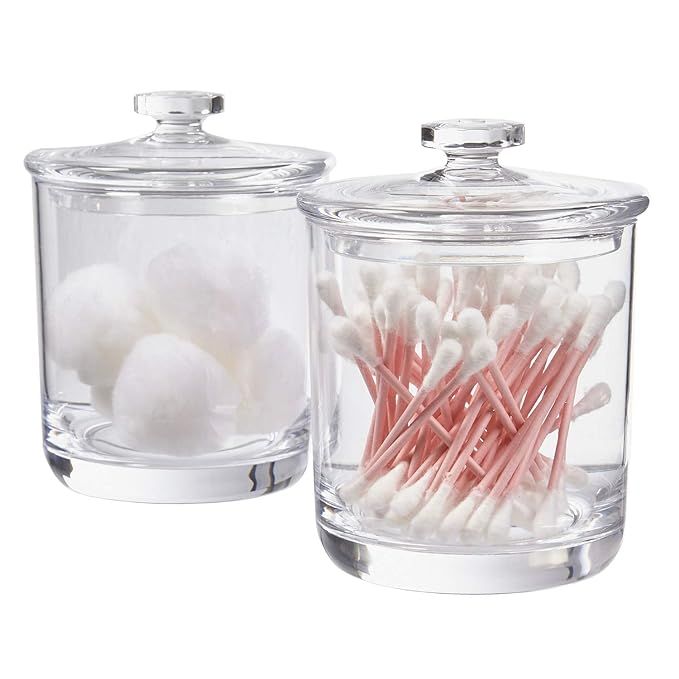 STORi 15-Ounce Premium Quality Clear Plastic Apothecary Jar | 2 Pack | Amazon (US)