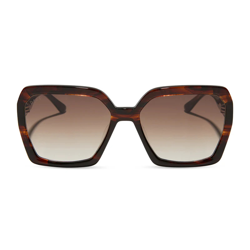 THE WHITE LOTUS - HAWAII + COCONUT PALM TORTOISE + BROWN SUGAR GRADIENT SUNGLASSES | DIFF Eyewear