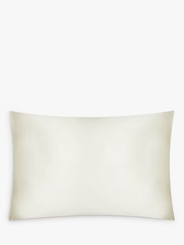 John LewisOrganic Mulberry Silk Standard Pillowcase, Natural Cream | John Lewis (UK)