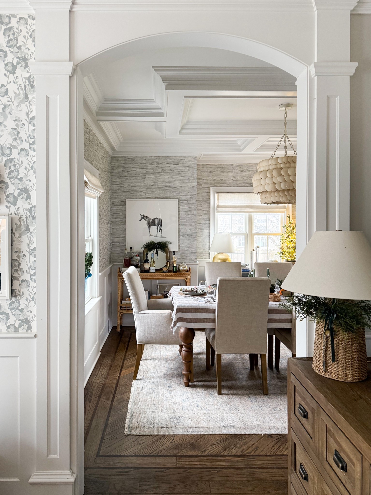 Happy Christmas Day to all who celebrate! 

Holiday tablescape, dining room inspo, McGee & Co., Serena & Lily, minted art, grasscloth wallpaper 

#LTKHoliday #LTKHome #LTKSeasonal