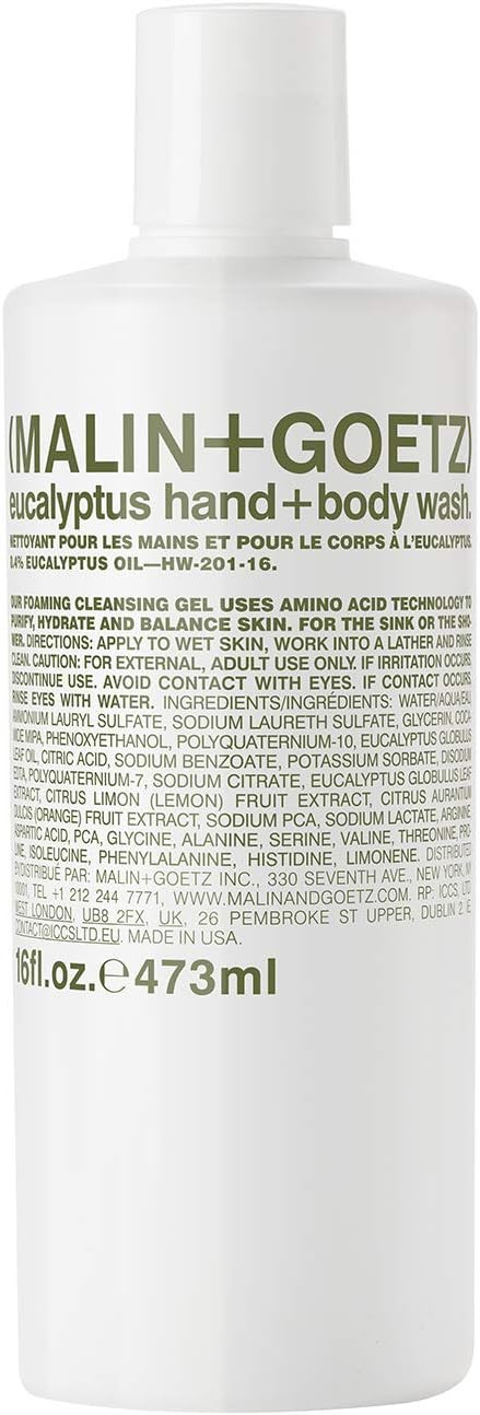 Malin + Goetz Eucalyptus Hand + Body Wash — cleansing, purifying, hydrating for women and men. ... | Amazon (US)