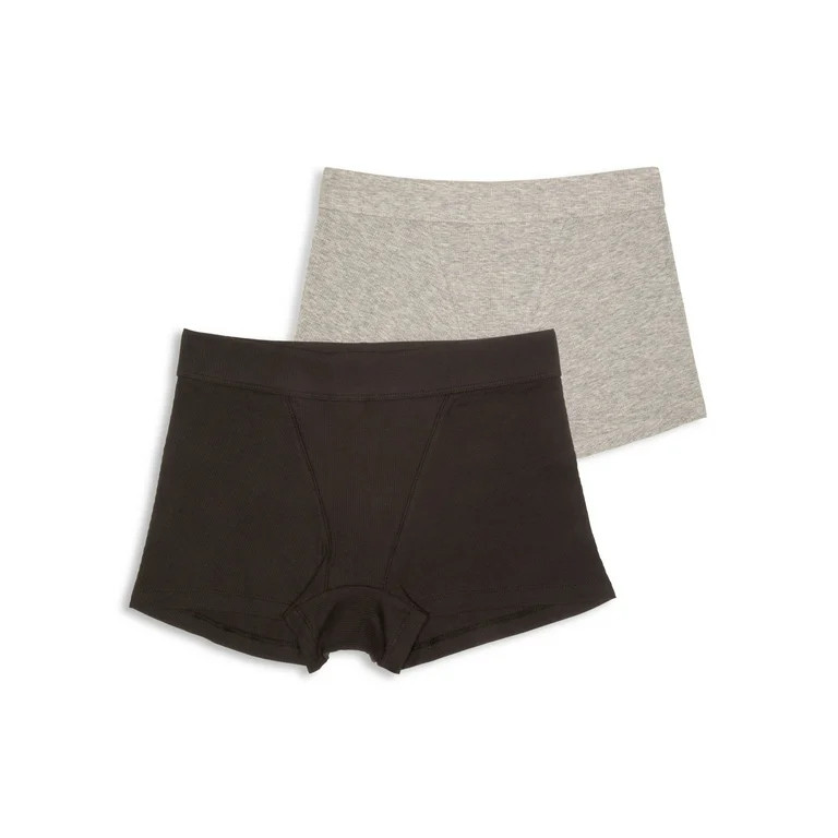 No Boundaries Women's Sleeptimates Boyshort Panties, 2-Pack | Walmart (US)