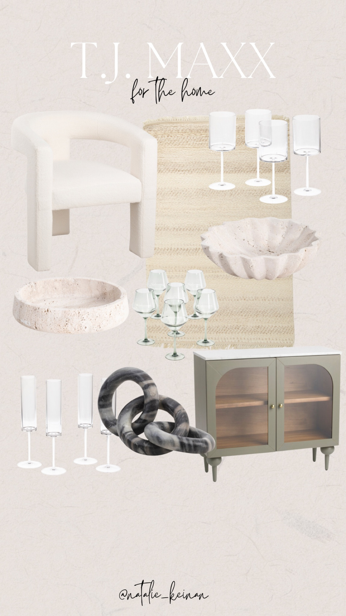 New home arrivals at T.J. Maxx! Glassware, marble tray, cabinet, home decor, area rug 

#LTKsalealert #LTKhome #LTKFind