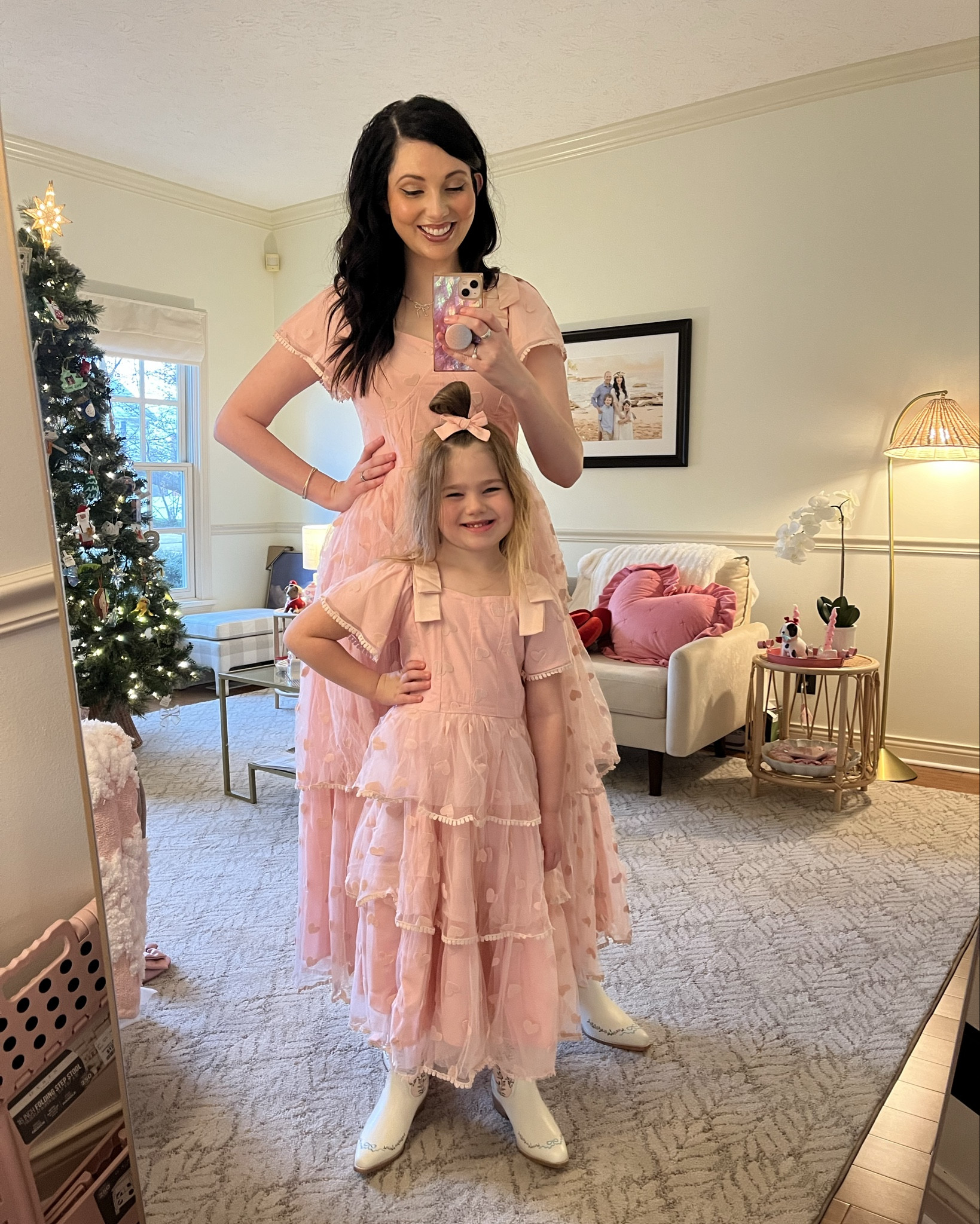 Matchy matchy! And our dresses are on sale too 🩷

#LTKFamily #LTKSaleAlert