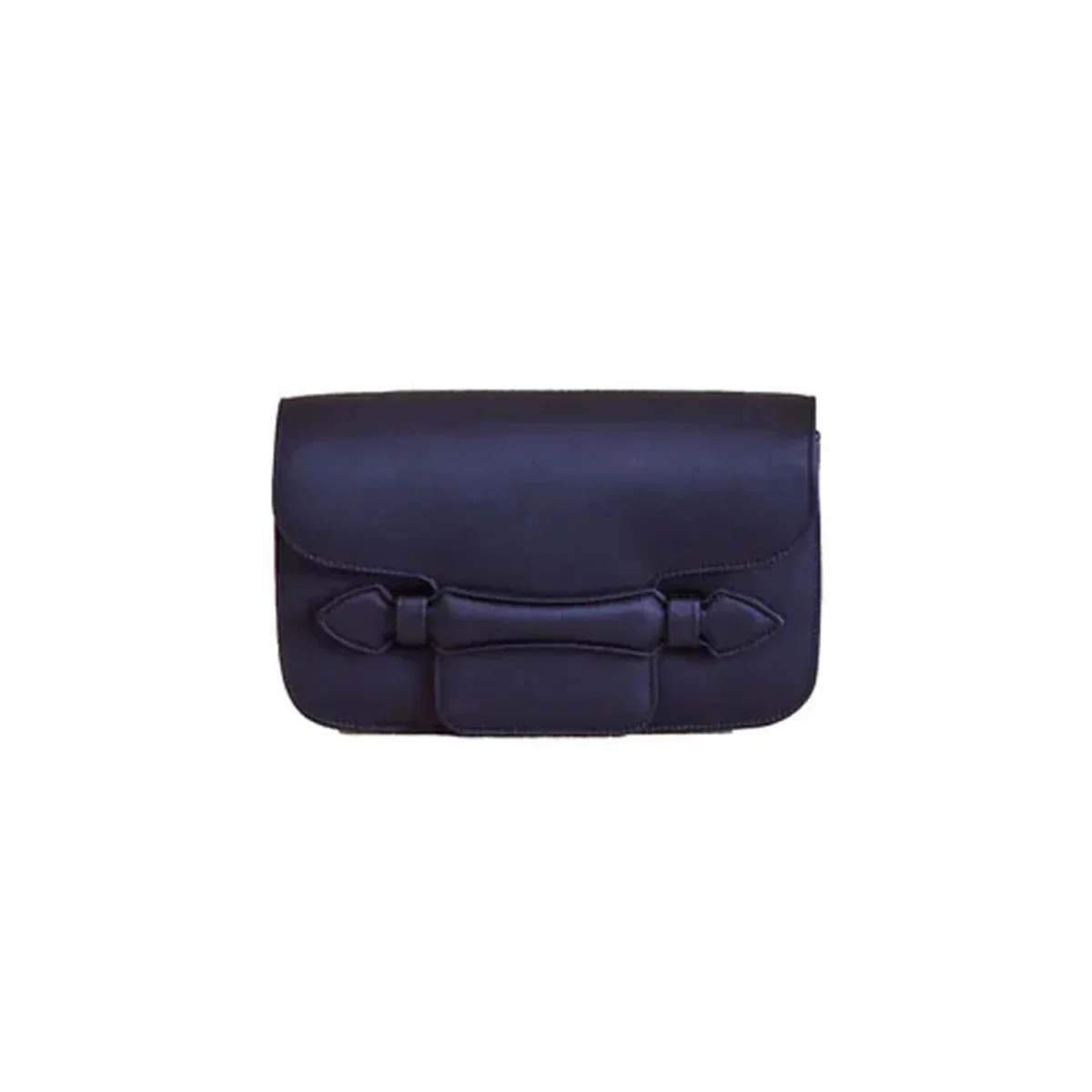 Romy Clutch in Satin Navy | Over The Moon