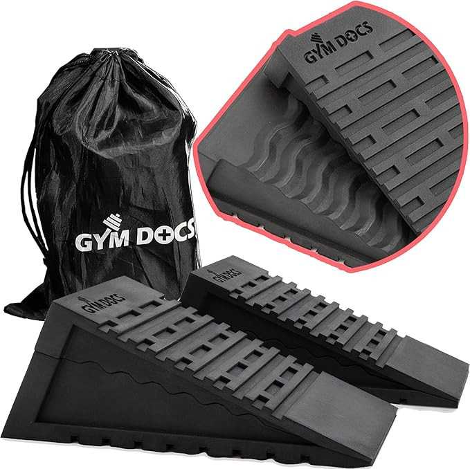 Squat Wedge Block: Doctor-Designed Pair of Adjustable, Non-Slip Slant Boards for Elevated Heel Sq... | Amazon (US)
