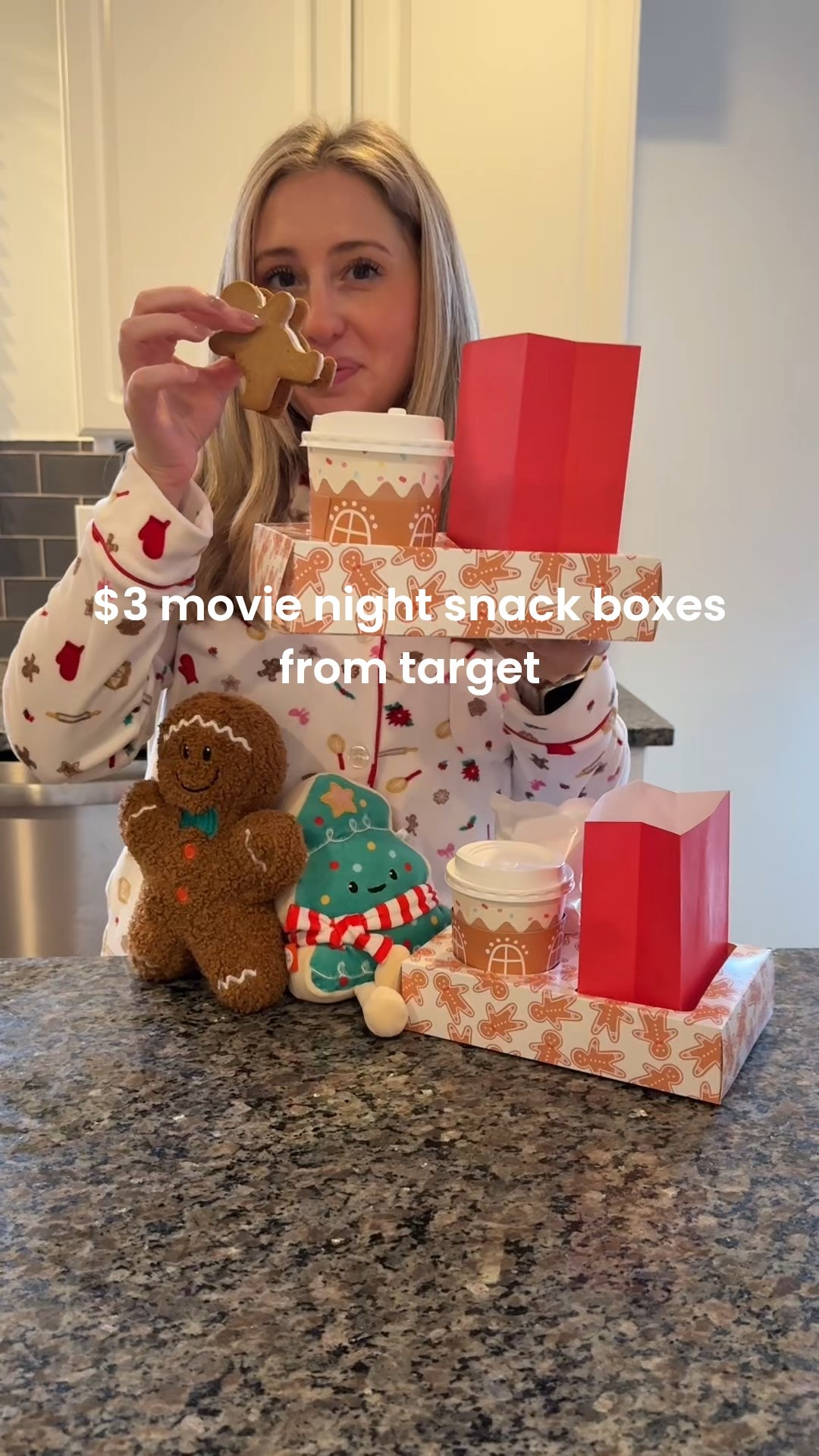 $3 target movie snack boxes
The easiest and cutest Christmas movie night set up! I added these cute $5 Christmas plushies and cute Christmas gingerbread cups for hot cocoa and these yummy gingerbread ice cream sandwiches! 

All from Target! 
Christmas movie night 

#LTKFamily #LTKHoliday #LTKKids