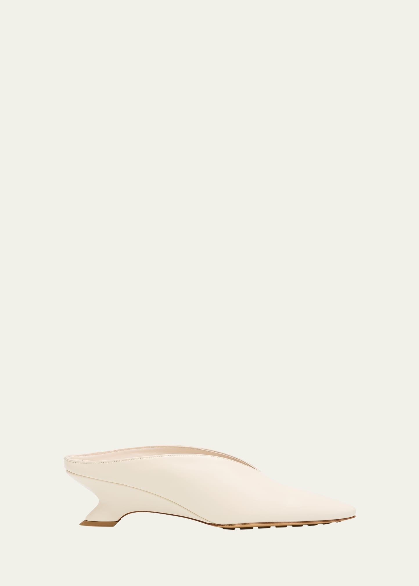 Bottega Veneta Bounty Vinyl Kitten-Heel Mules | Bergdorf Goodman