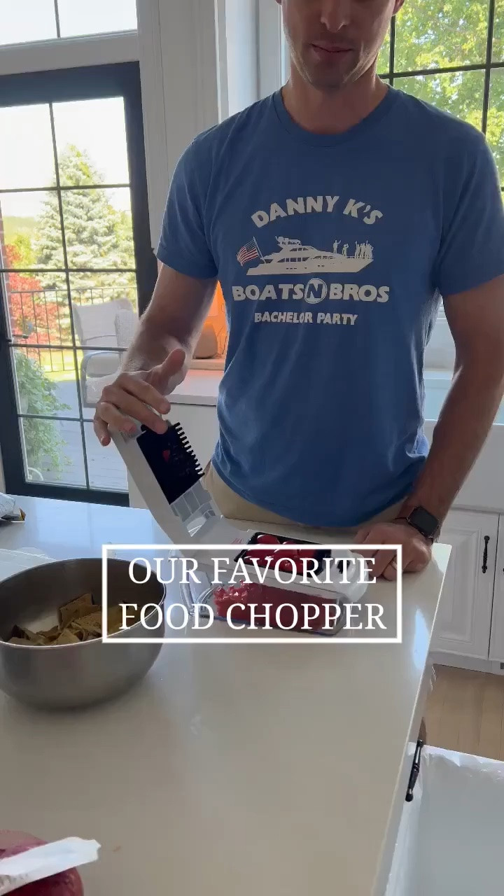 The best kitchen accessory for making salsa and salads and anything else! This food chopper is so easy to use and cuts your time in half. #archedmanor #modernhome #neutralhome #homedecor #casualstyle #neutralstyle #kitchengadget #amazonhome #kitchenhack #cookinghack #LTKSummerEdit 
#LTKSeasonal #LTKfoodie #LTKHome