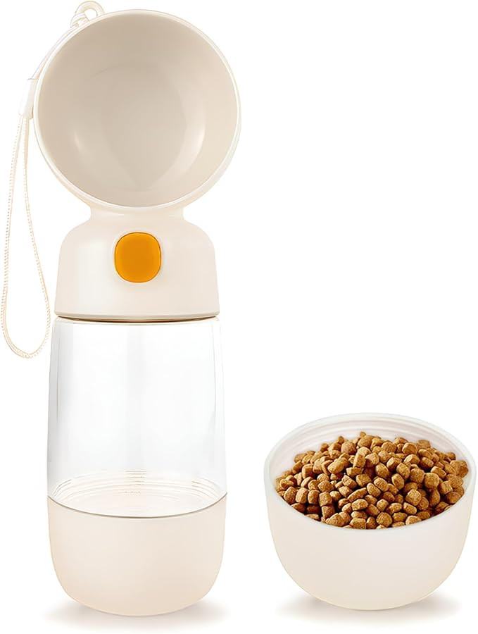 Portable Dog Water Bottle with Bowl Attached, Leak-Proof Dog Water Bottle Dispenser Durable & Lig... | Amazon (US)