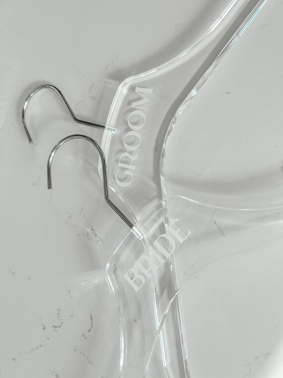 Bride Hanger - Clear Acrylic Lucite Wedding Dress Hanger | Etsy (US)