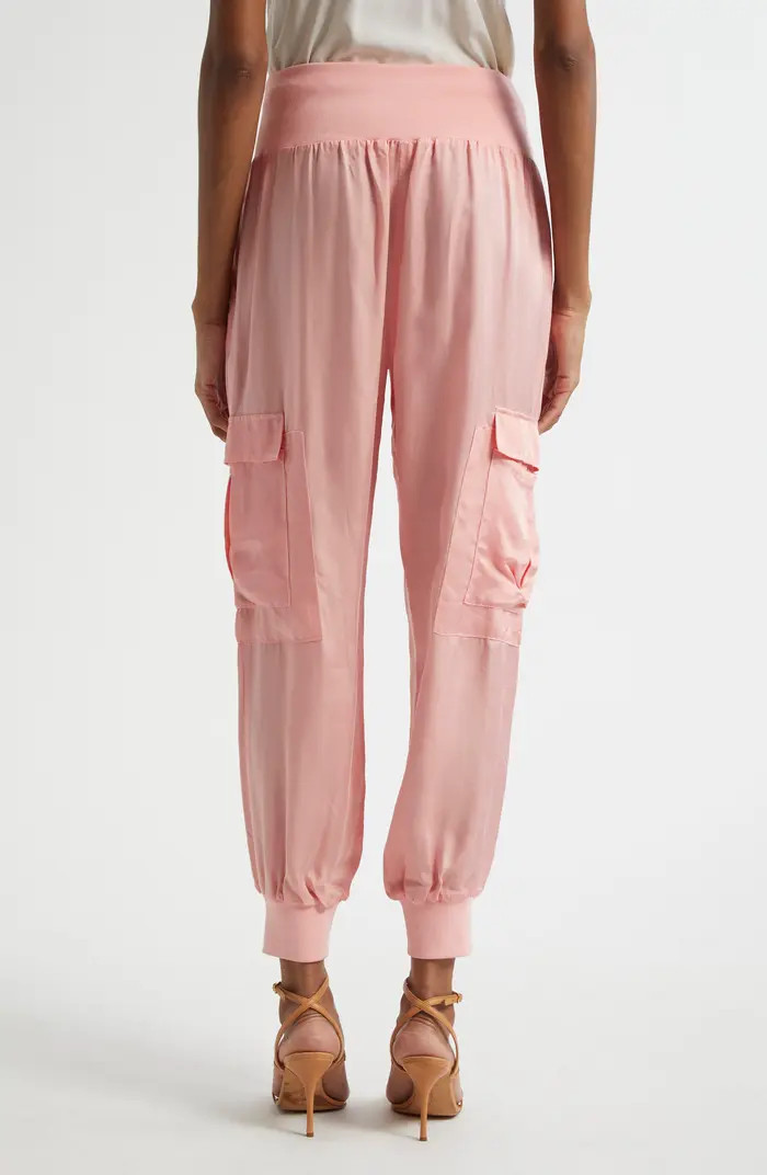Giles Cupro Crop Cargo Joggers | Nordstrom