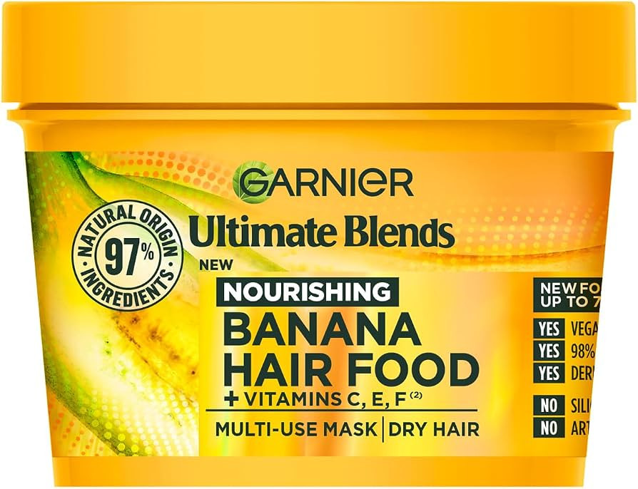 Garnier Hair Food Multi-use, 3-in-1 Hair Treatment Mask, Banana, 400ml | Amazon (UK)